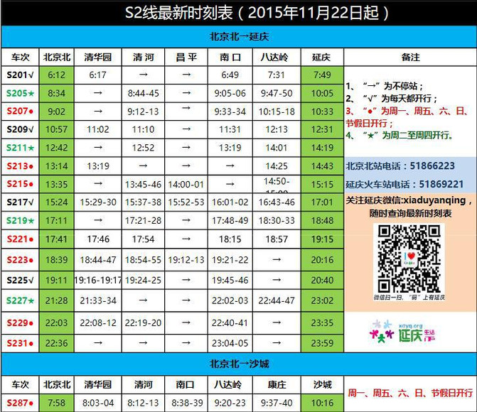 北京S2线最新时刻表下的温馨时光（附最新时刻表）